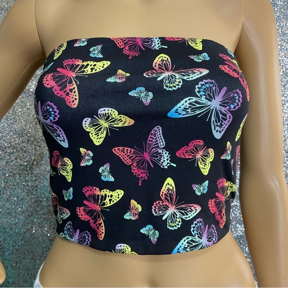 ‼️CLEARANCE Item‼️| Bandeau Butterfly Tube Top - Picture 4 of 5